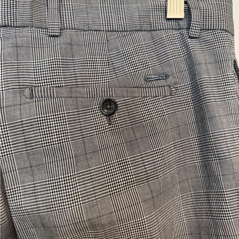 Massimo Dutti Navy Slim Fit Blazer